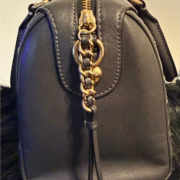 Coach Charcoal Embossed Satchel - Picture 3 of 7